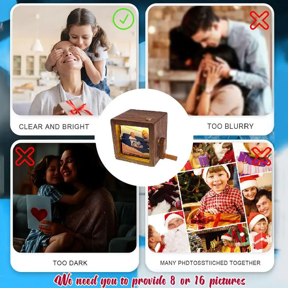 Flip Book 8/16pcs Valentine's Day Gift Glow Decoration Night Light, night light,lamp decoration,miniature lamp