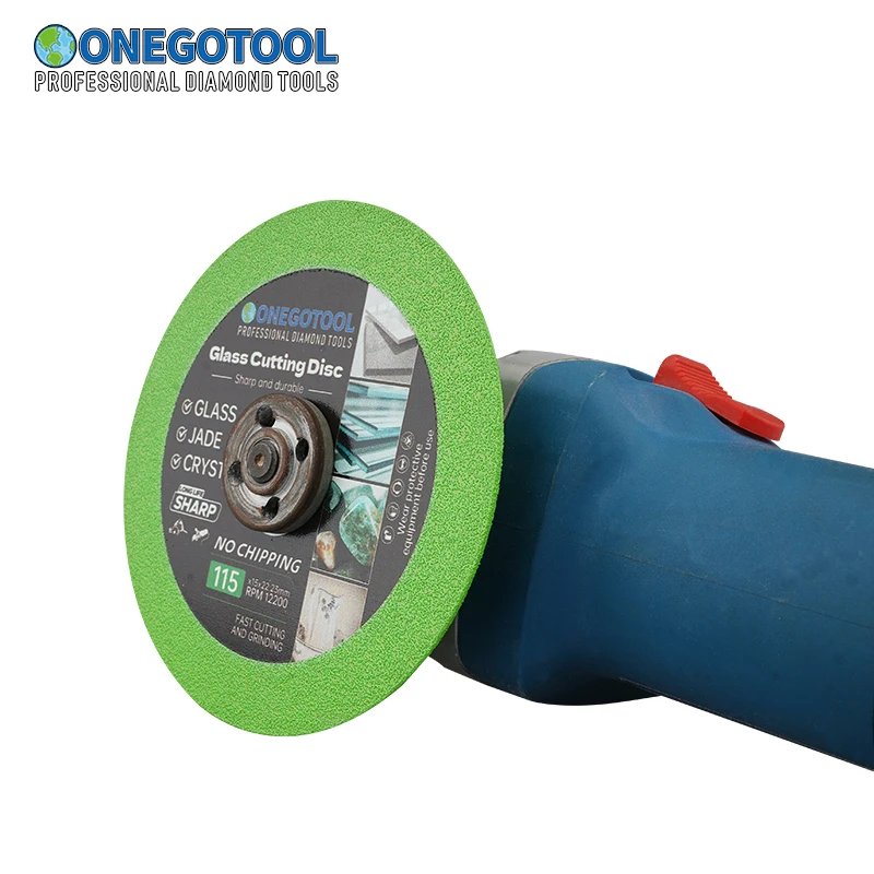 Glass Cutting Disc 100/115/125*22.23mm Ultra-thin Saw Blade Diamond Jade Wine Bottle Ceramic Polish Angle Grinder Machine 1Pcs