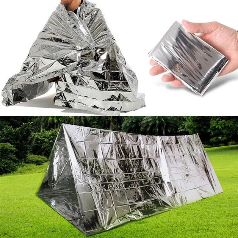 

130x210cm survival emergency mylar waterproof sleeping bag foil thermal blanket