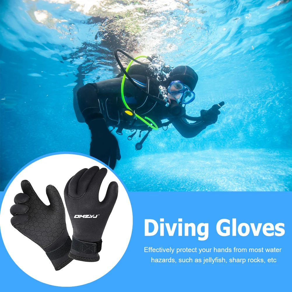 5MM Snorkeling Diving Gloves Neoprene Winter Swim Swimming Scuba Water Sport New 