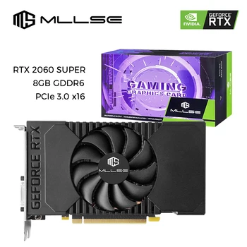 NVIDIA GeForce RTX 2060 SUPER 그래픽 카드, 가장 저렴한 MLLSE 그래픽 카드, 8GB GDDR6, 256 비트 PCIe 3.0x16 게임용 GPU 데스크탑
