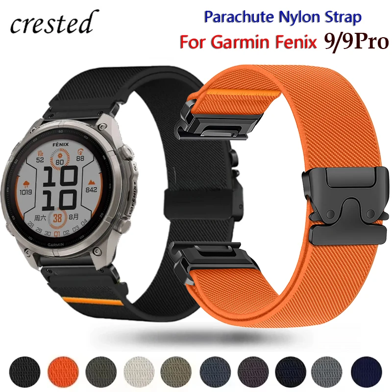 22mm Quick Fit Parachute Nylon Bracelet Strap - Premium Fenix Band Replacement