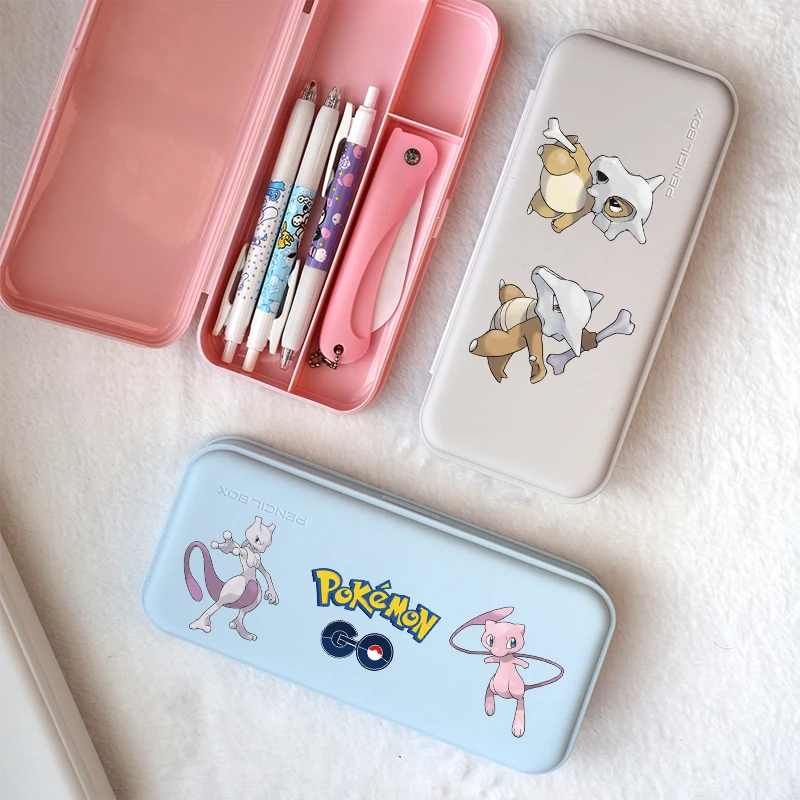 

Pokemon Pencil Cases Pikachu Pen Boxs Macaron Style Simple High Capacity Stationery Storage School Office Supplies for Kids Gift