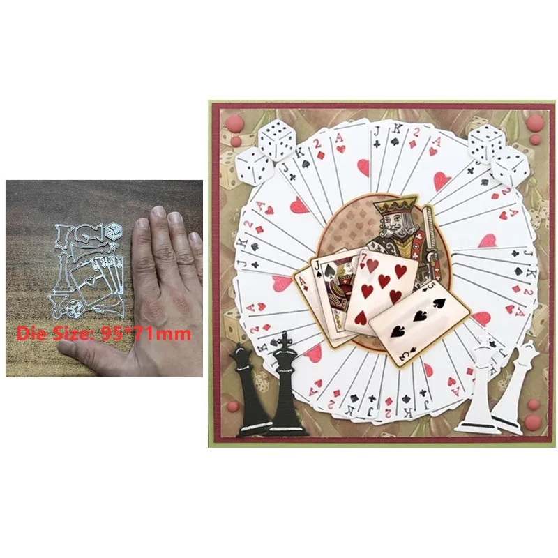 

Playing Cards Metal Cut Dies Stencils for Scrapbooking Stamp/Photo Album Decorative Embossing DIY Paper Cards