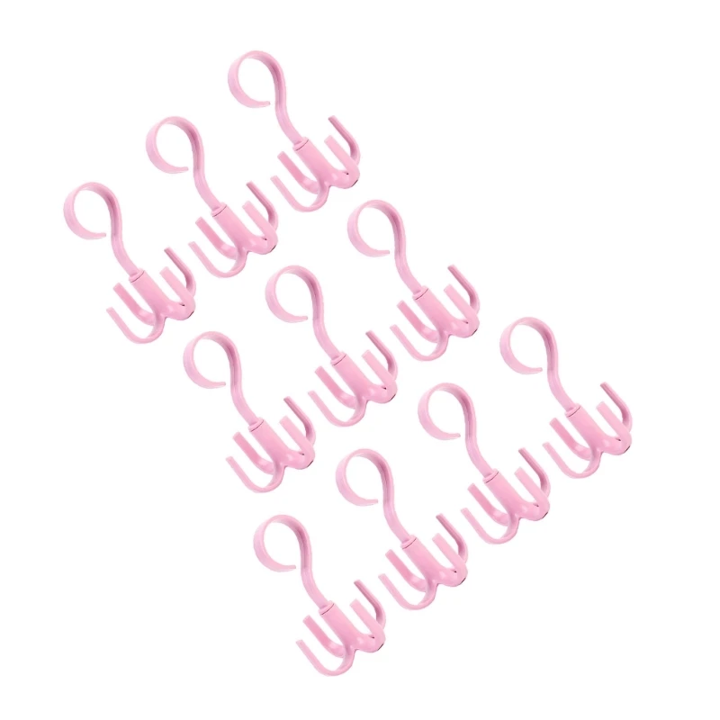 

10-Pieces Four Pronged Hook for Easy Accessory Bag Storage Simple Installation
