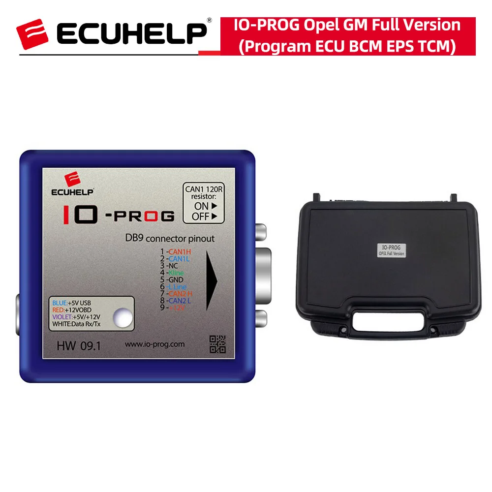 

ECUHELP IO-PROG Fit for Opel for GM ECU BCM EPS TCM Programmer Terminal Multi for by OBD or on Bench [Full Version]
