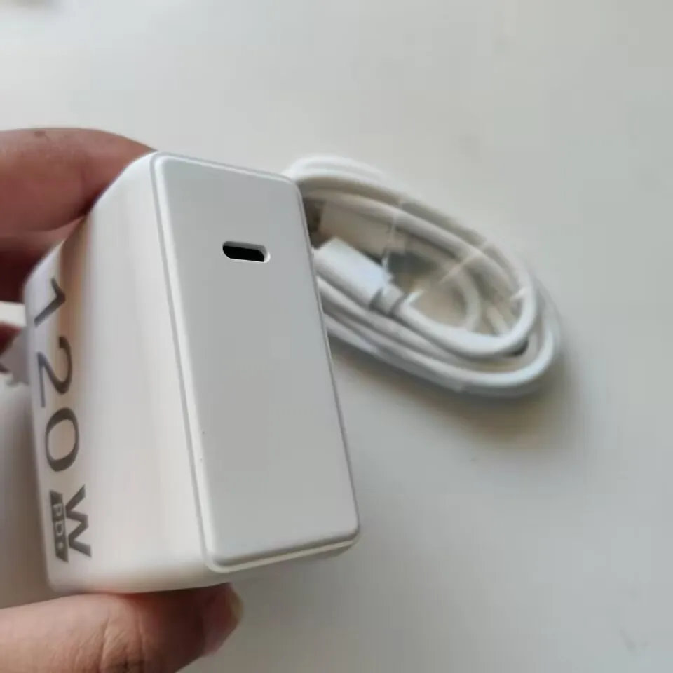 For Oukitel WP30 PRO Cell Phone 120W EU Fast PD Charger Power Adapter + Type-C USB Cable Data Line cable adapter