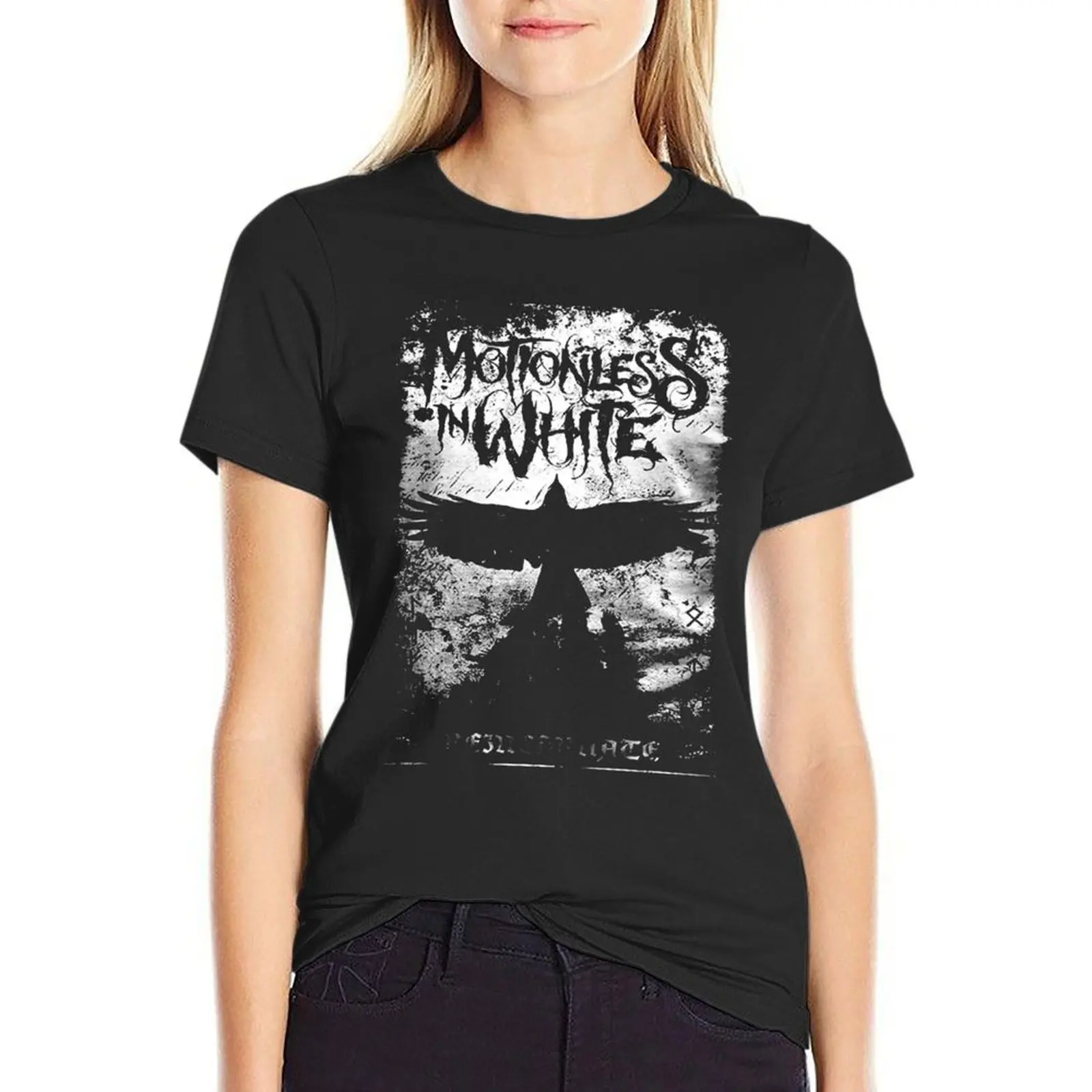 T-Shirt Bianca Senza Movimento Vestiti Primaverili Donna 2024 Top Donna
