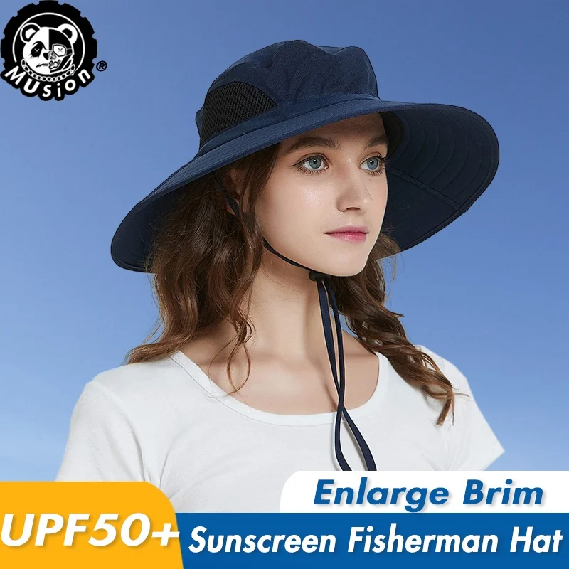 

Musion UPF50+ Outdoor Sun Protection Fisherman Hat with Breathable Mesh