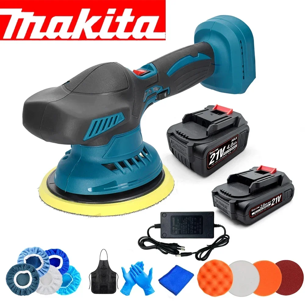 

2023 Makita Electric Car Polishing Cleaning Cordless Car Polisher 6-speed Metal Waxing Wood Grinding Rust Removal Tool