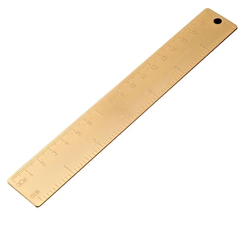 

18cm &20cm Vintage Brass Copper Centimeter Ruler 5Pcs/Lot