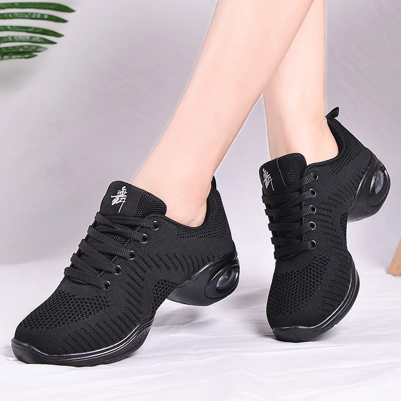Breathable Dance Shoes Gym Square Dance Shoes Women Sneakers Soft Sole Sailor Dance Shoes Adult Sports Jazz Shoes
