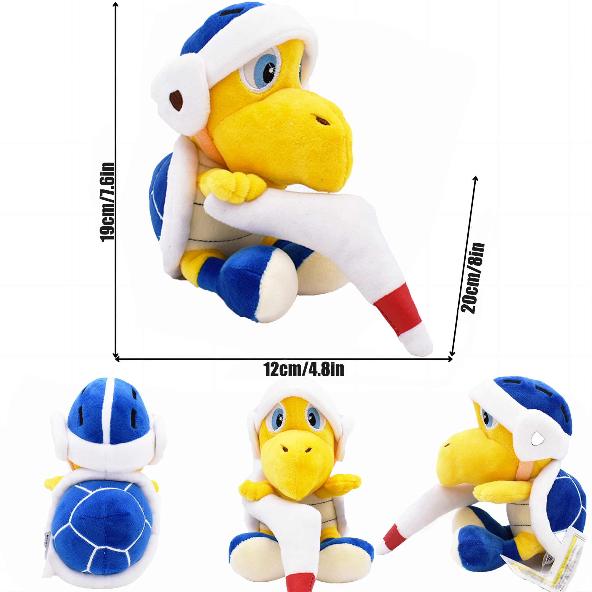 thumbnail image 1 of Nuevos muñecos de peluche de Mario Bros, Koopa, Troopa, Bulrush, Chain Chomp, Armad, Bullet Bill, Bob-omb, Dry Bones, juguetes suaves, regalo de cumpleaños, 1 of 5