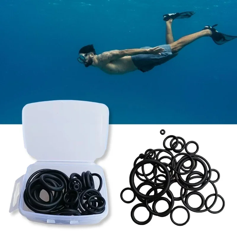 36Pcs Scubas Diving Sealing Rings Dives Hose Tanks Valves Regulator Sealed Rings