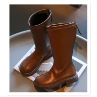 Girls' long tube boots 2025 Autumn/Winter New Korean Fashion Knight Boots Plush Princess Boots Warm Two Cotton High tube Boots