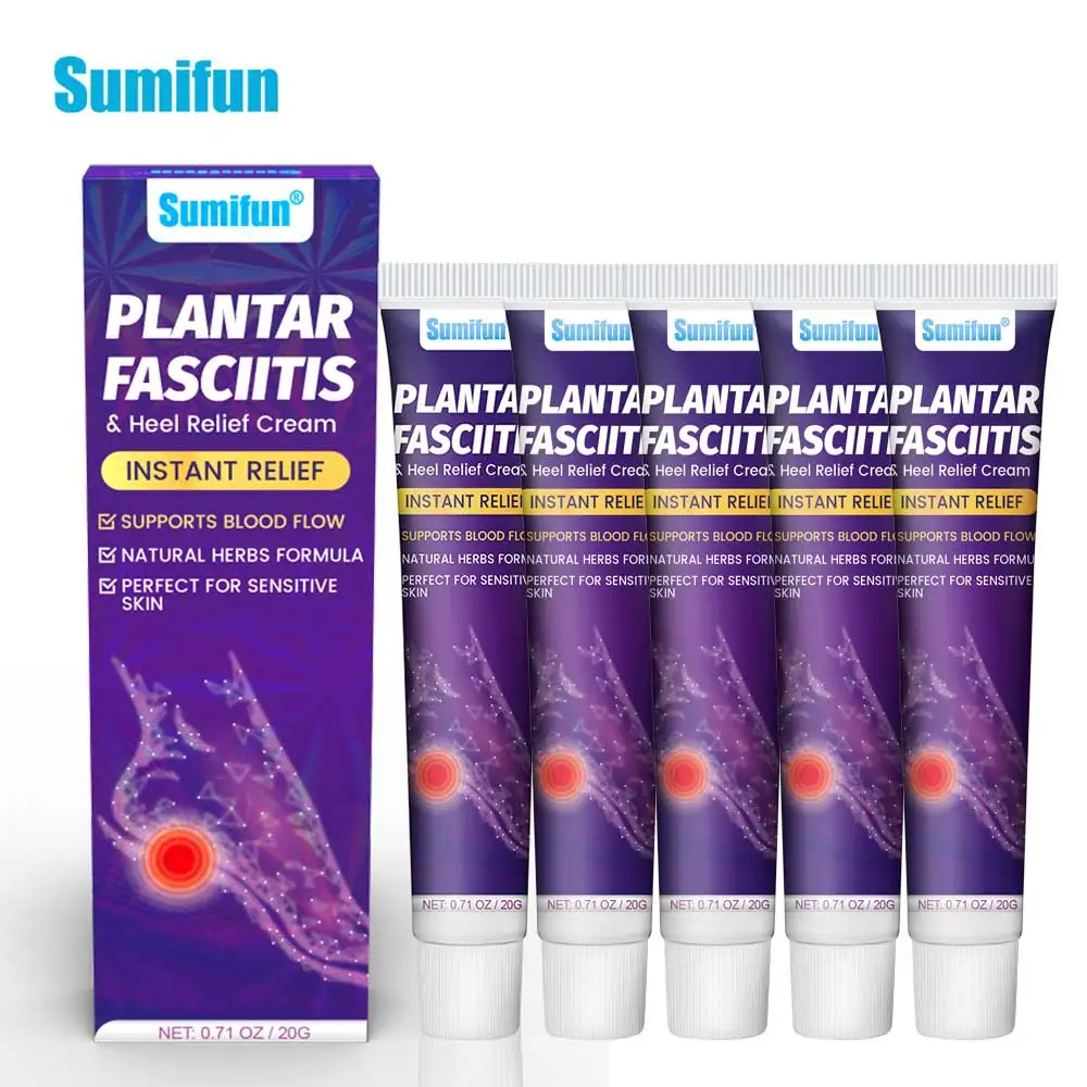 20g Sumifun Heel Pain Relief Cream Foot Fasciitis Achilles Tendonitis Ointment Plantar Bone Spur Ache Painkiller Medical Plaster