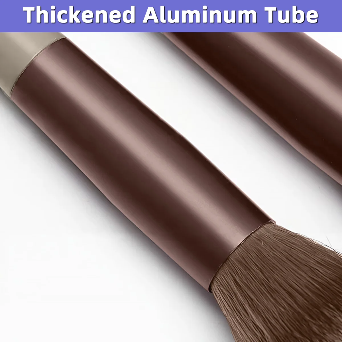 Set di 13 Pennelli per Trucco Viso, Kit di Pennelli Cosmetici Sintetici Morbidi per Fondotinta, Cipria, Ombretto e Sfumatura, con Borsa da Viaggio - immagine 4
