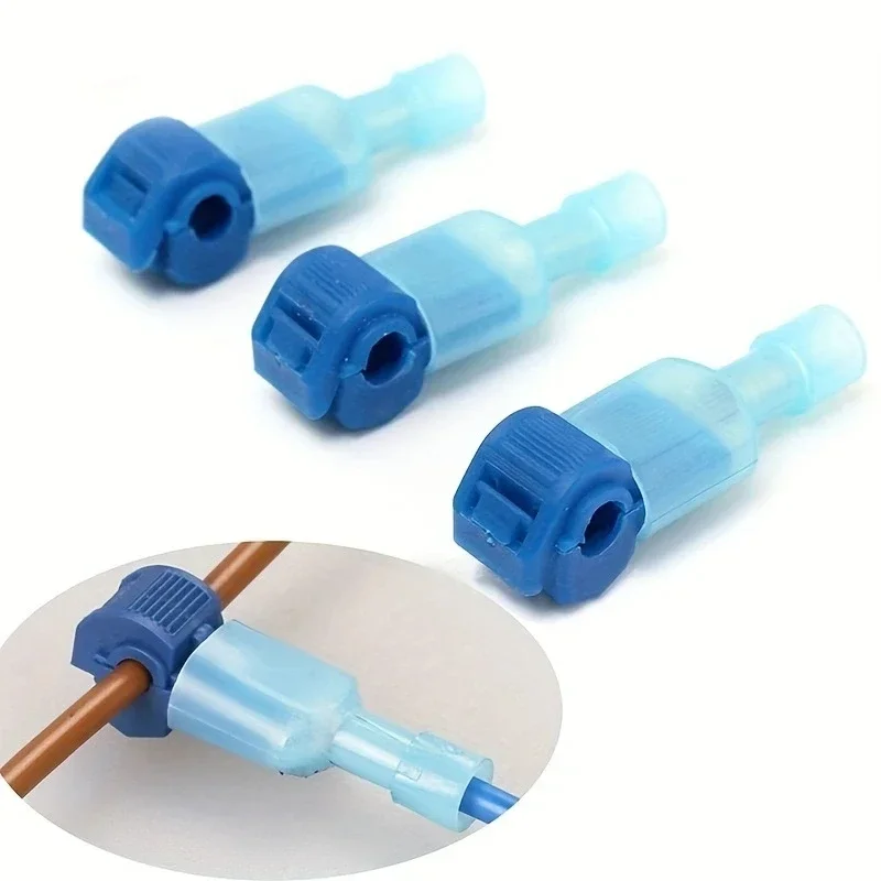 20Pairs Electrical Connectors, Quick Snap Splice Lock Wire Terminals Crimp