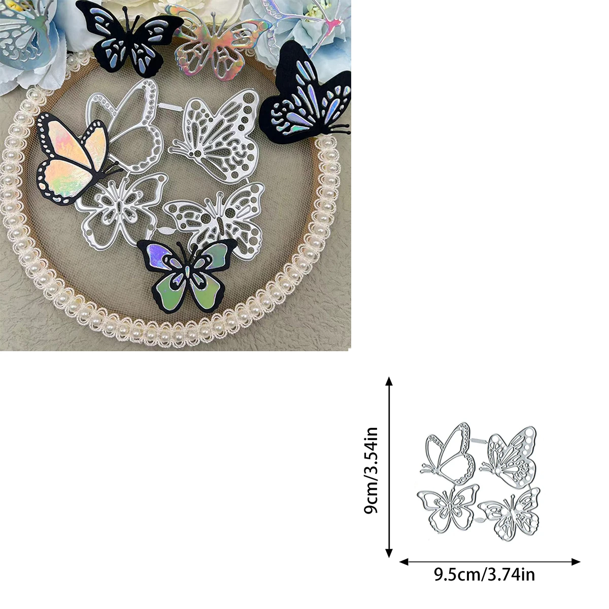 Accessori Fai-da-te Per Decorazioni Stampi Taglio Metallo Farfalla - Per Scrapbooking, Goffratura, Fai-da-te E Carte Artigianali Torta Bomboniere