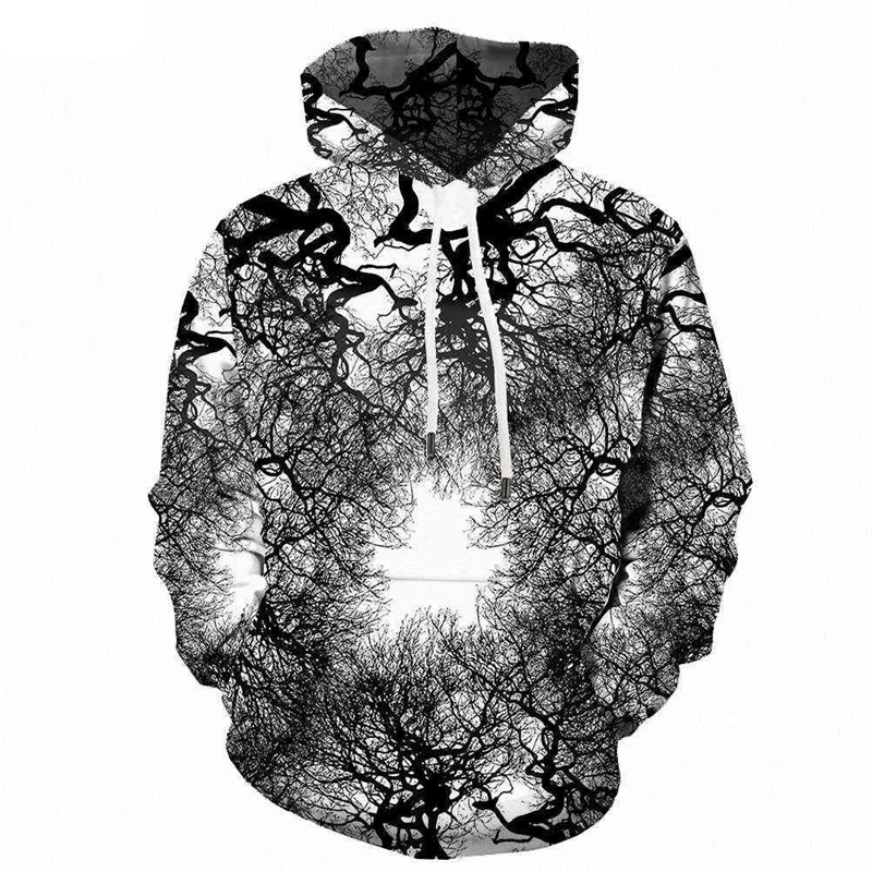Venta caliente Sudadera con capucha psicodélica con estampado 3D para hombres y mujeres Sudadera con capucha de manga larga con personalidad genial Jerseys de calle de primavera Ropa masculina