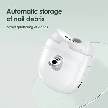 Electric Nail Scissors Rechargeable Mini Nail Clippers 2