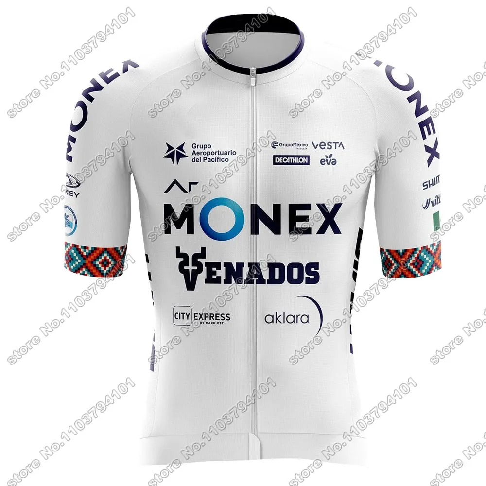 Pro Race Ar-Monex 2024 Cycling Jersey Set Mexico Clothing Short Sleeve Bicycle Shirt Road Bike Suit MTB Wear Shorts Maillot 6