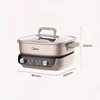 Midea 220V Double Flavour Electric Hot Pot 6.5L Multi Pot 2000WHousehold Electric Hot Pot Non-stick Split Electric Cooker 6