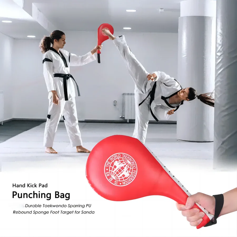 2Pcs Martial Arts Training Target, Taekwondo Foot Target Pad, Taekwondo Kick Target, Pu Fighting Training Foot Targe
