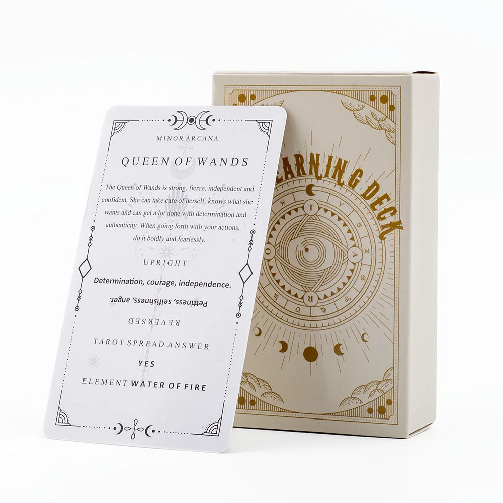 TarotLearningDeckforBeginners81CardsFortuneTellingGamewithEnglishVisionsDivinationEditionBoradPlayingGames-AliExpress