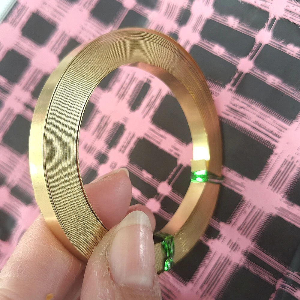 Premium Half Hard Solid Brass Flat Wire Strip - Ideal for Jewelry Making and DIY Accessories, 1 Piece (0.2mm, 0.25mm, 0.3mm)