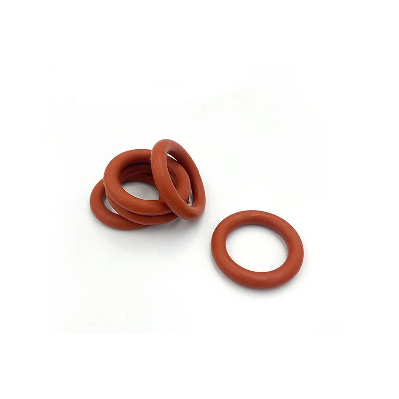 CS 1.78mm, 내열성 식품 등급 실리콘 O-링, VMQ 흰색/빨간색 고무 씰 O 링, 두께 1.78 ID 1.78-133.07mm