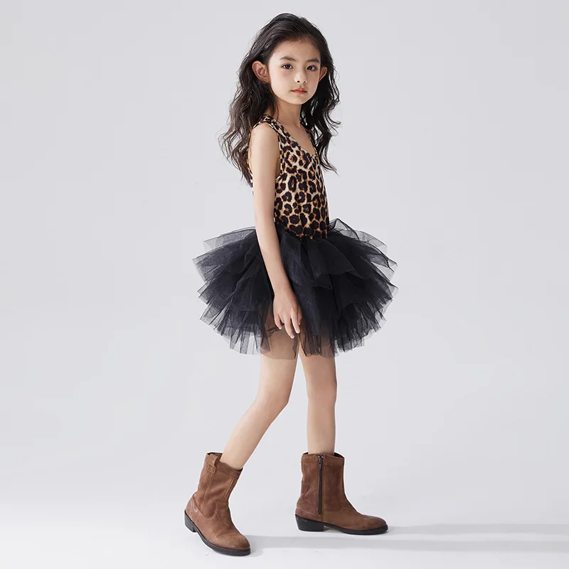 Girls Dress Fashion Girl Ballet TuTu Dress Professional Kids Dancing Party Dress Performance Costume Princess Wedding Girl 2-8 Ys girls dress princess costume children dance suit
