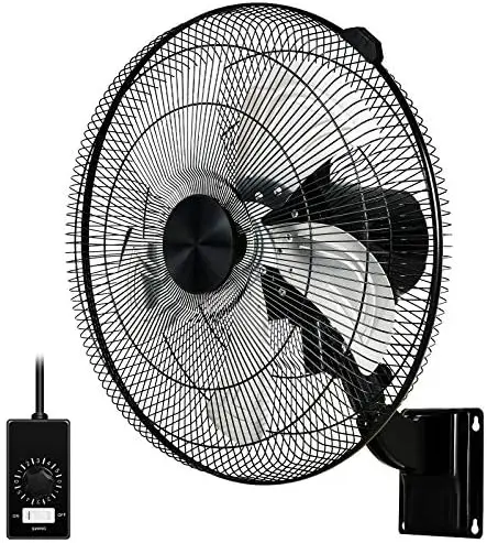 

Inch High Velocity 3 Speed, Black Wall-Mount Fan Neck fans rechargable