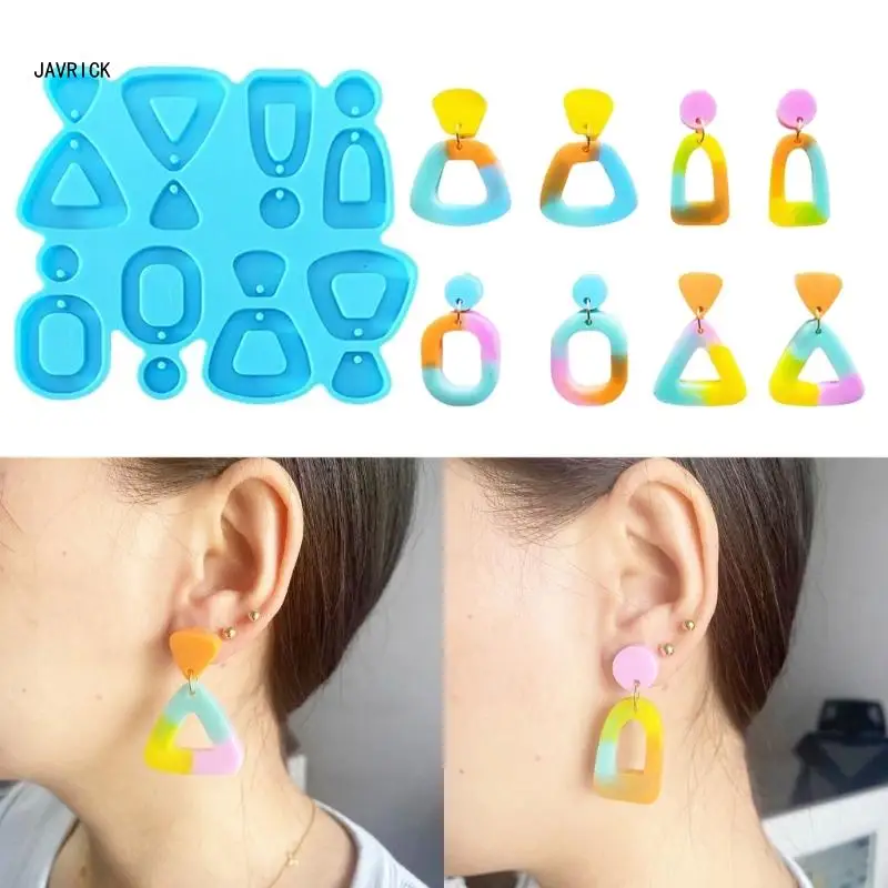 

Geometry Earrings Pendant Decoration Mold 4 Styles Combined Irregular Mold