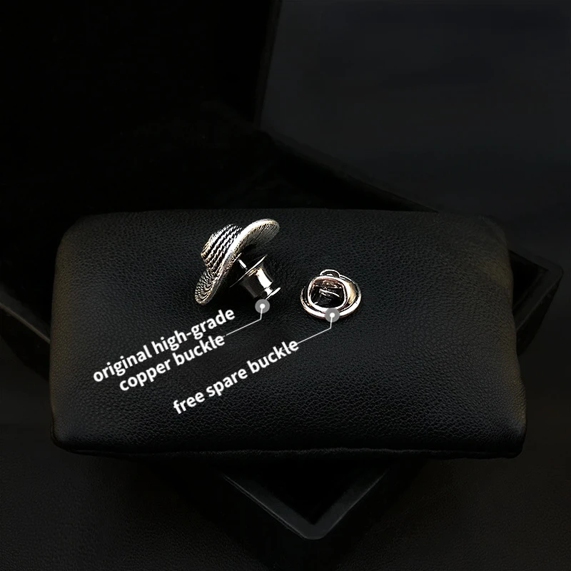 Original Design Mini Hat Small Pin Women's Suit Bag Cardigan Buckle Pin Accessories Fixed Clothes Rhinestone Jewelry Pins Gifts