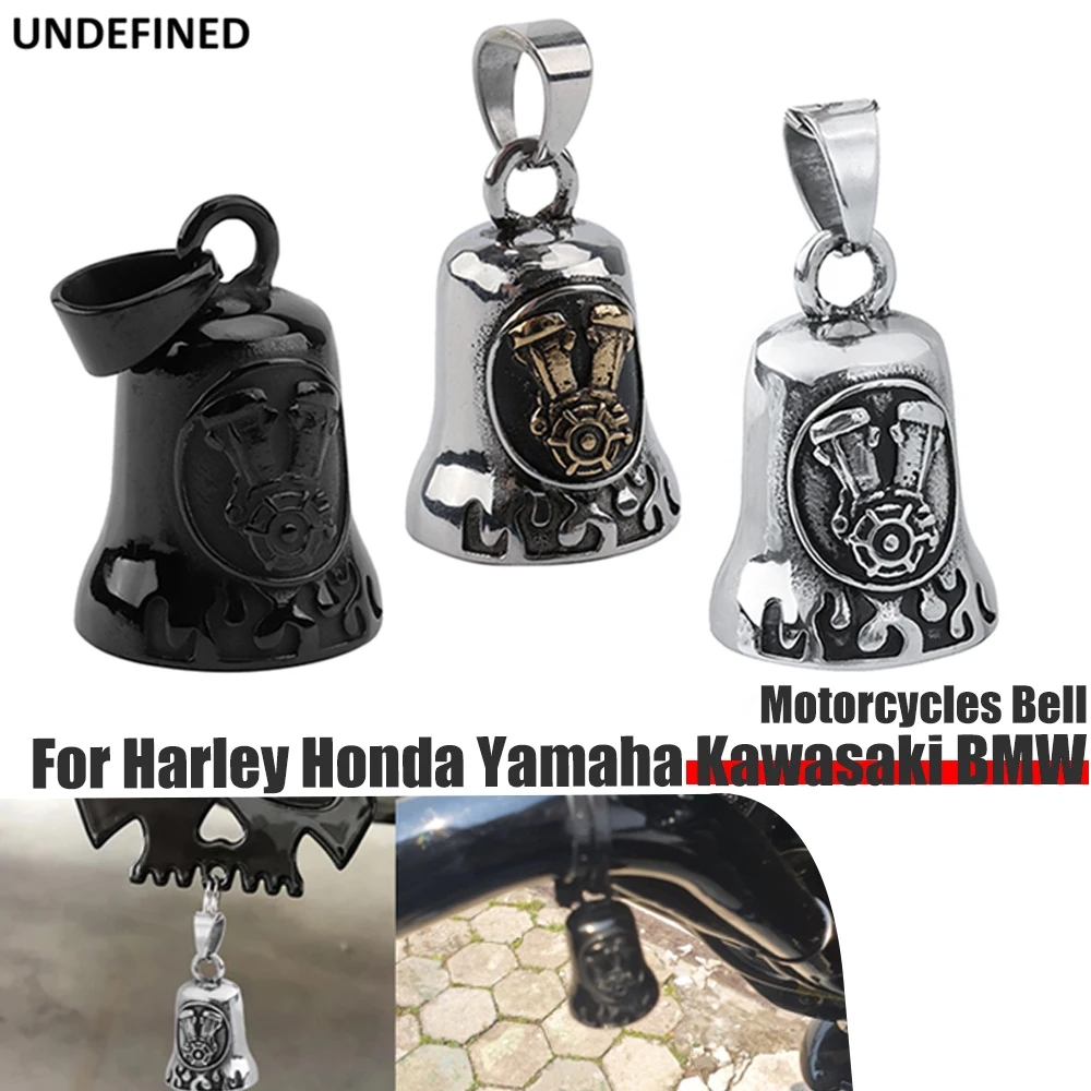 Cloche de moteur de moto en acier inoxydable pour Harley, Cool Biker Guard  Bells, Vintage Softail, Touring Chopper, Indian Scout Chief - AliExpress