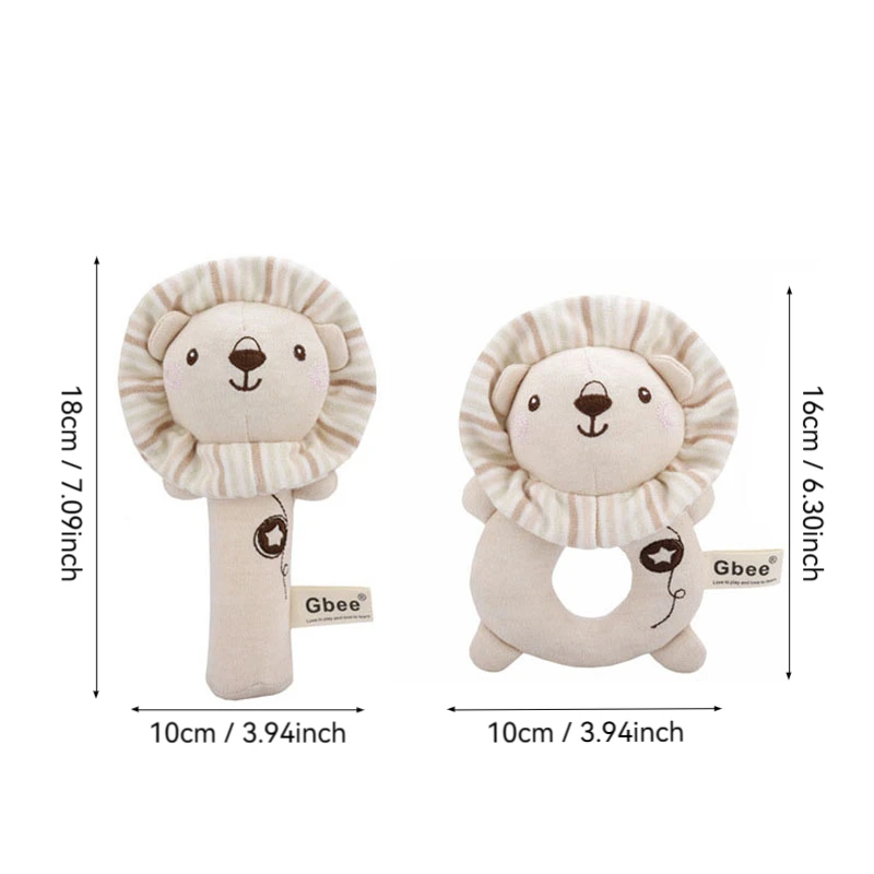 Organic Cotton Baby Rattle 2