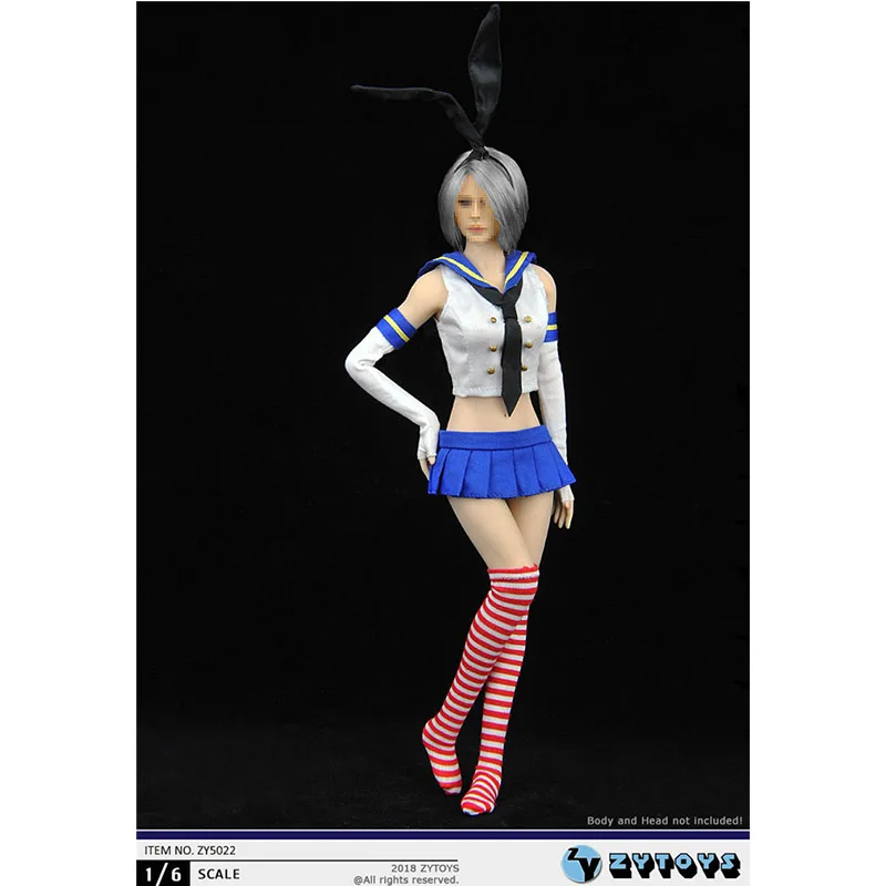 

1/6 Scale Sailor Bunny Girl Costume Sexy Suit Cosplay Rabbit Clothes for 12inch Action Figure TBL Body OB OD BJD Doll In Stock