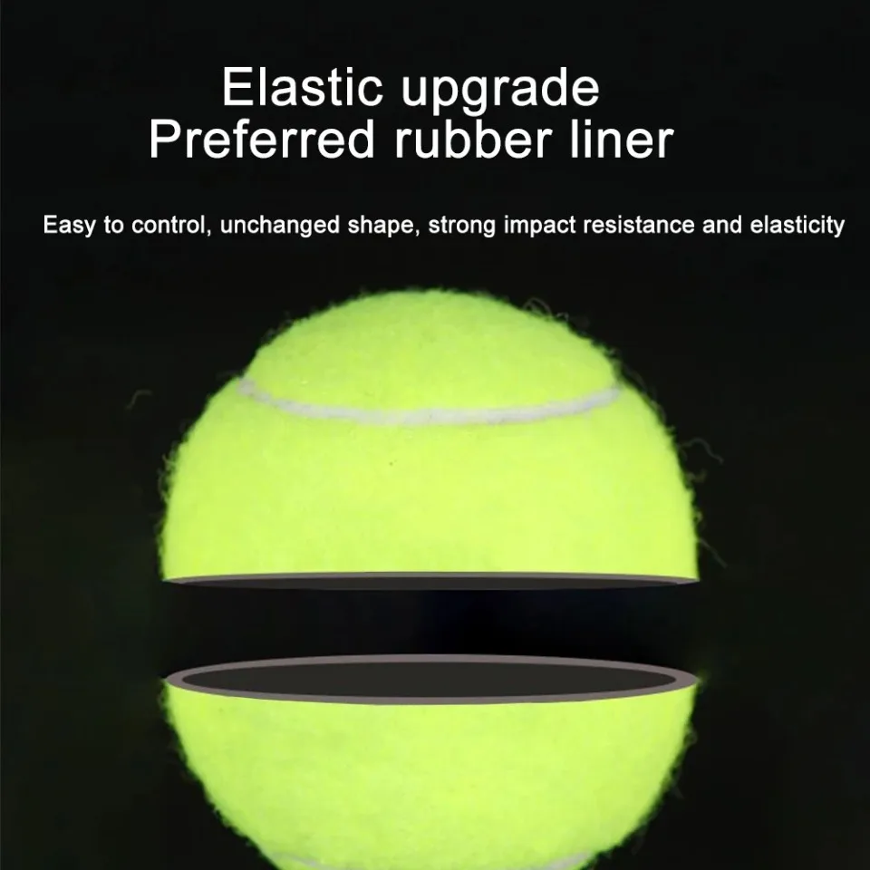 Tennis Balls 6/12pcs with Mesh Carry Bag Practice High Elasticity Pet Dog Playing Outdoor Training