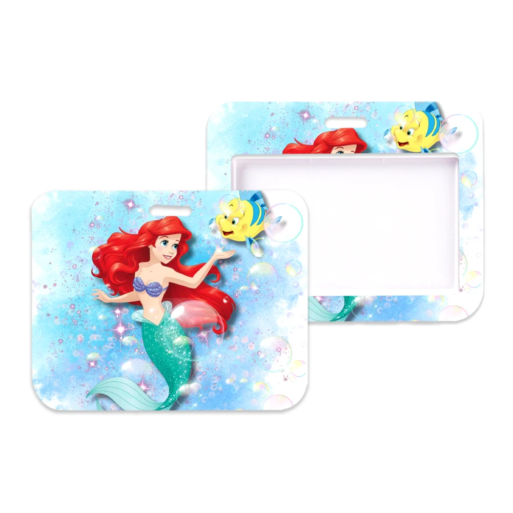 The Mermaid Sale Price Horizontal Plastic Waterproof PVC Soft Card Holder Card Sleeves Work Bus Access ID Badge Holder