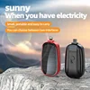 1200mah Solar Mini Power Bank Key Ring Portable Charger Outdoor Camping External Battery Emergent Power 2025 New 1