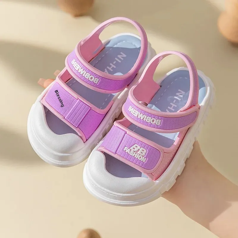 Children Slippers Summer Anti-Slip Soft Bottom Cartoon Sandals