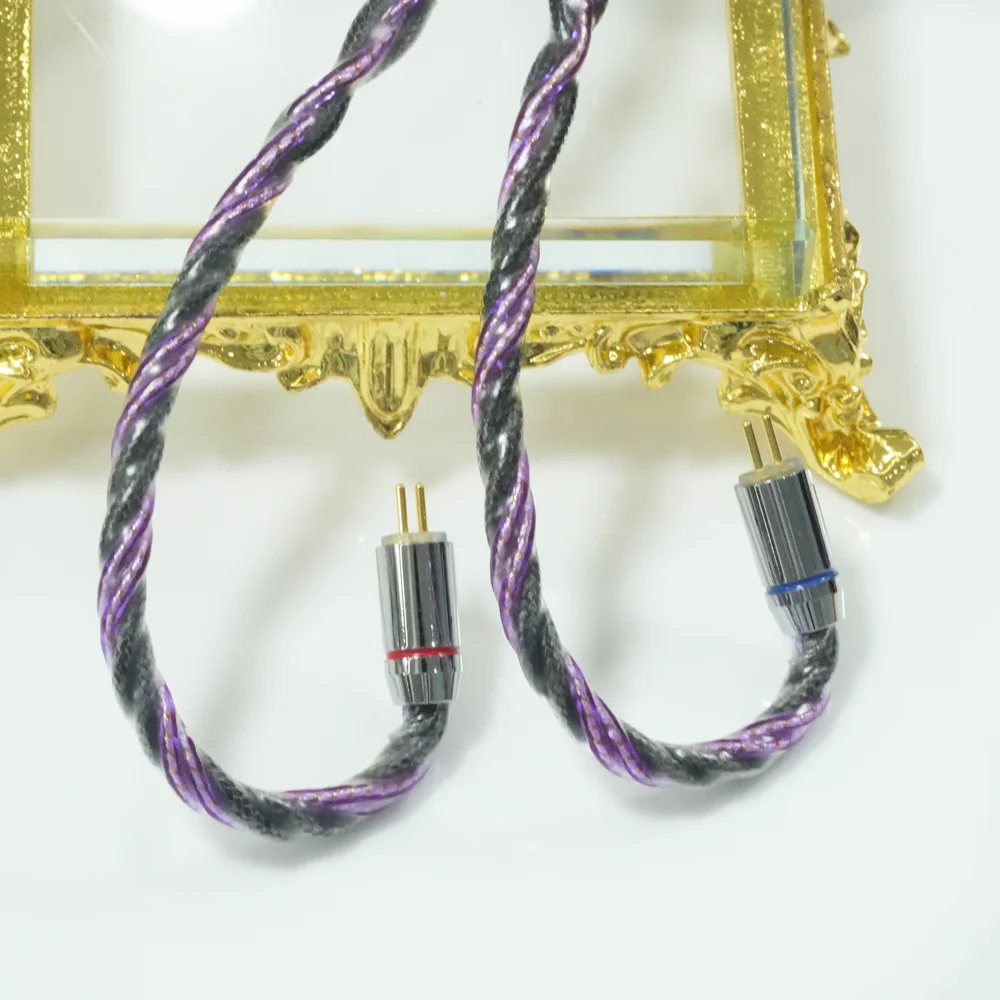 XINHS X20 8-adriges Silberfolie + Guhe Kupfer-Hybrid-Kopfhörer-Upgrade-Kabel 0,78 2-polig/HD650/IE900/KZ-QDC/MMCX, 2,5/3,5/4,4 mm – Detail 7