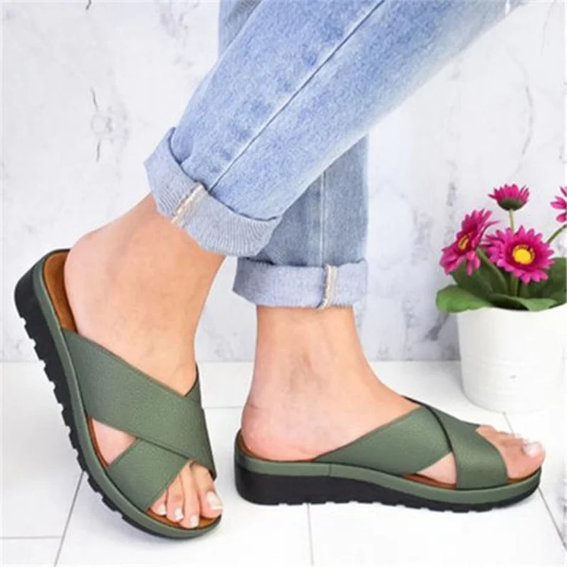 Summer Slippers Casual Ladies Sandals Platform Non-slip Female Shoe Wedge Outdoor Slipper Women Flat Mule Shoes 42 43 women sandals slippers sandals women slippers lightweight slippers platform slippers flat slippers
