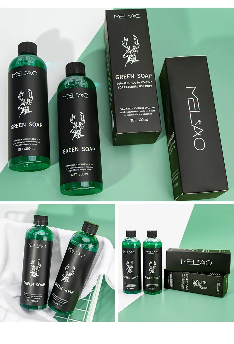 Brand New Tattoo Cleansing Soap 300ML Soap Dry And Comfortable Cleaning a Tattoo Wound Green Relieve Equipment Accessory tattoo soap