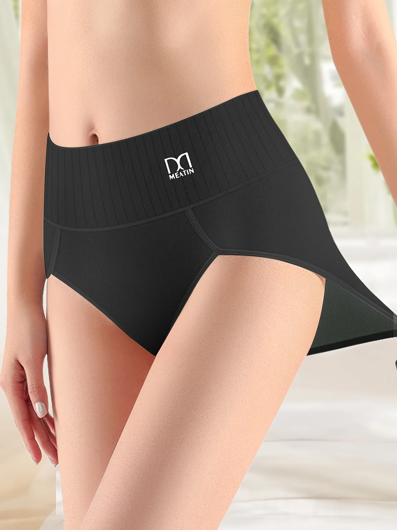 Bragas De Cintura Alta Para Mujer Con Control Ligero