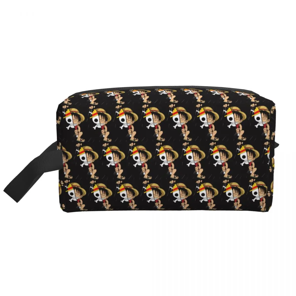 

One Pieces Cute Luffy Toiletry Bag Portable Straw Hat Pirates Makeup Cosmetic Organizer Women Beauty Storage Dopp Kit Case
