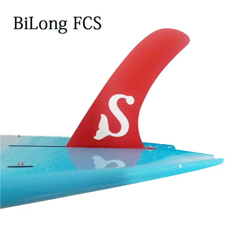 Red Surfboard Fin Fiberglass Surf Fins Single Box 99.5"10" Inch