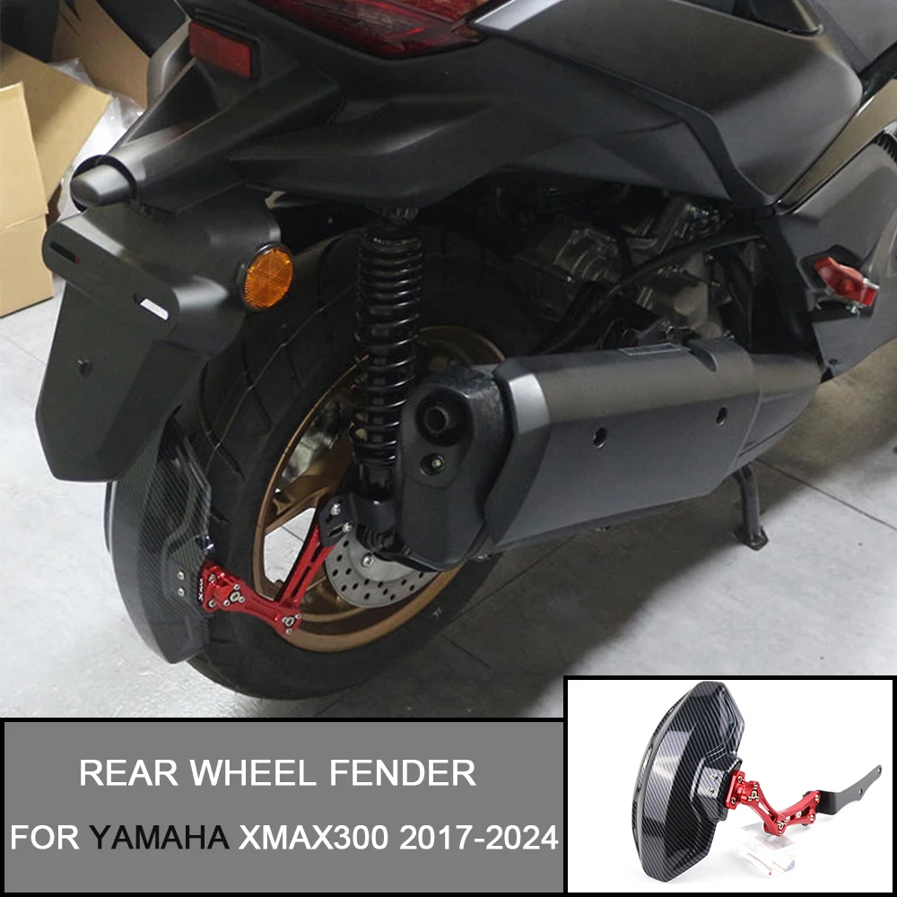 For YAMAHA XMAX300 2017-2024 2018 2021 2022 2023 Motorcycle Accessories Bike Mudguard Rear Fender Mudguard Mudflap Guard Cover