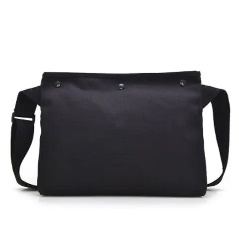 

The New Popular Logo Canvas Single Male Leisure Shoulder Bag Is Contracted Sports Bag Flat Inclined Across Packets in the Street